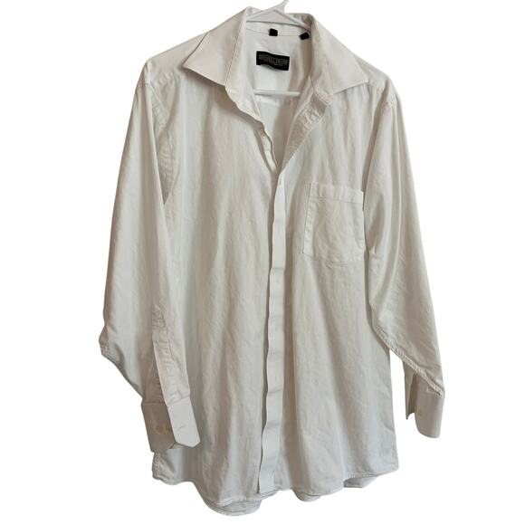 Donald J Trump Signature Coll. Men’s White Regular Fit Dress Shirt - 16.5x32/33 - Picture 1 of 7